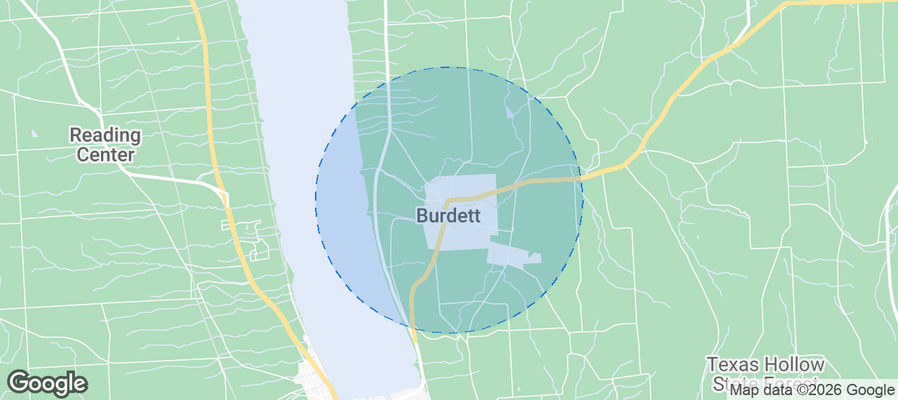 Burdett Airbnb map